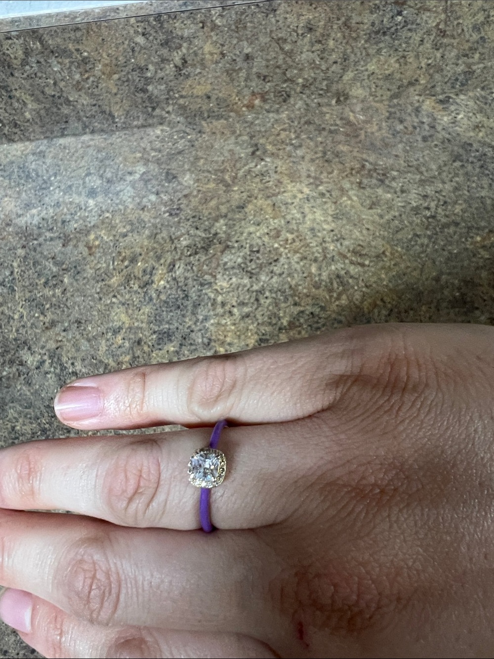 Melinda Maria Colorful Statement Rings - Purple, Orange & Green - Picture 5 of 5